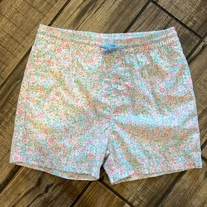 TBBC floral swim trunks with full lining.